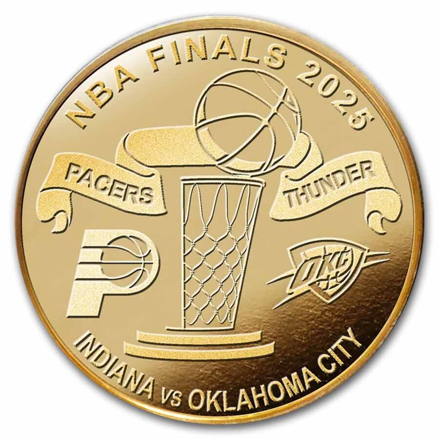 2025 NBA Finals Oklahoma City Thunder vs Indiana Pacers Duel Coin