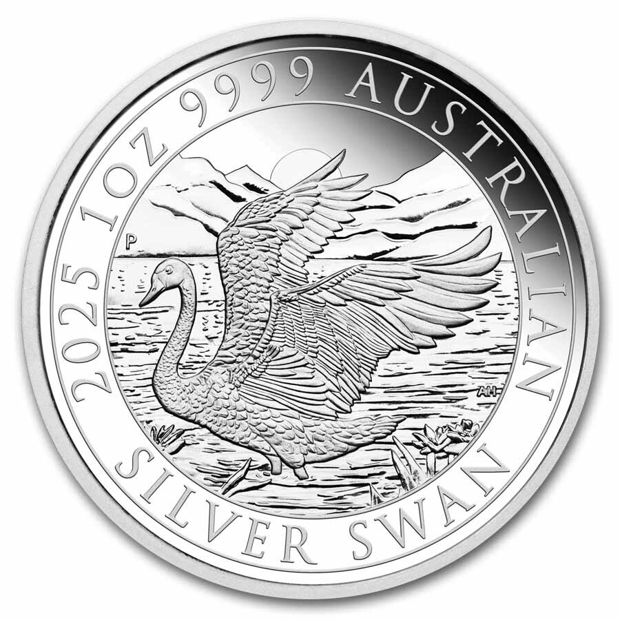 2025 Australia 1 oz Silver Swan PR-70 PCGS (FS, Swan Label)
