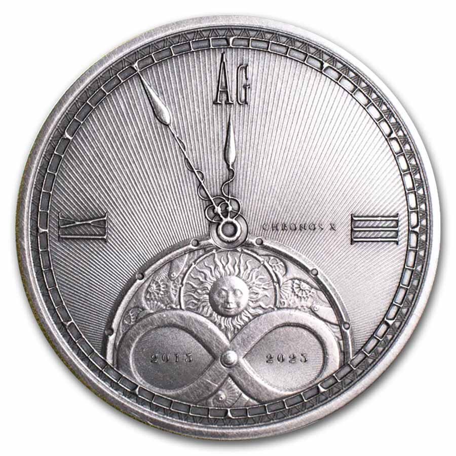 2025 Niue 1 oz Silver $2 Chronos (Antiqued)