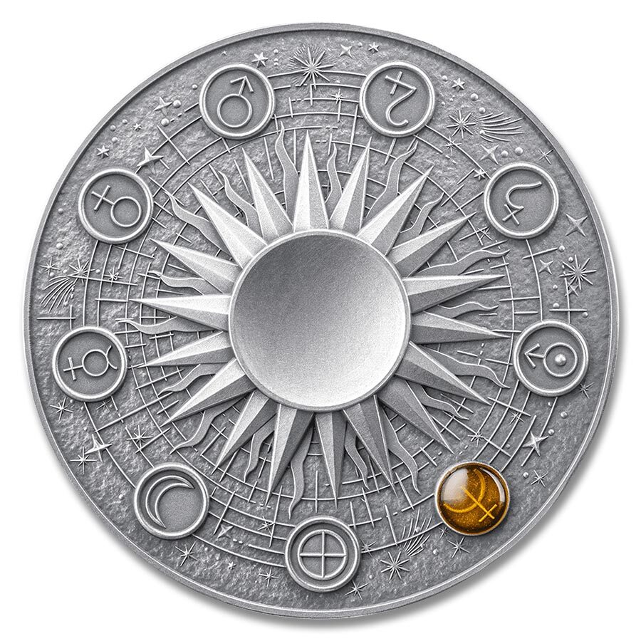 2025 Republic of Ghana 2 oz Silver Solar System: Neptune