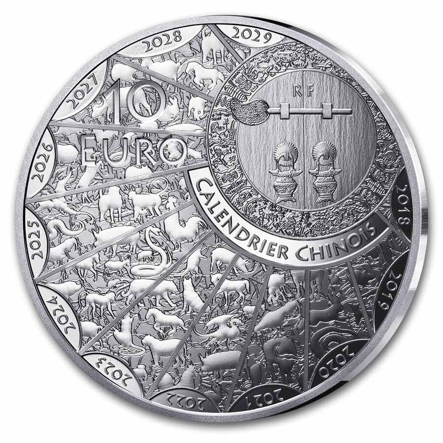 2026 France Silver €10 Year of the Horse Proof (Lunar)