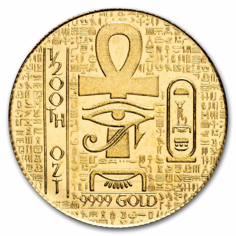 1/200 oz Gold Round: Egyptian King Tut - MPM