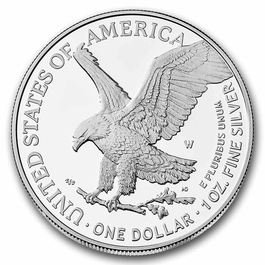 2026-W 1 oz Proof American Silver Eagle (w/Box & COA, Dual Date)