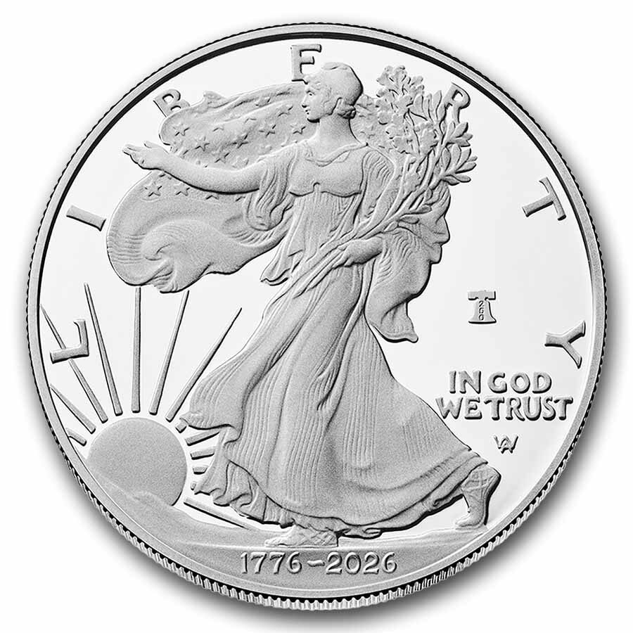 2026-W Proof Silver Eagle PF-70 NGC (AR, Gaudioso, Dual Date)
