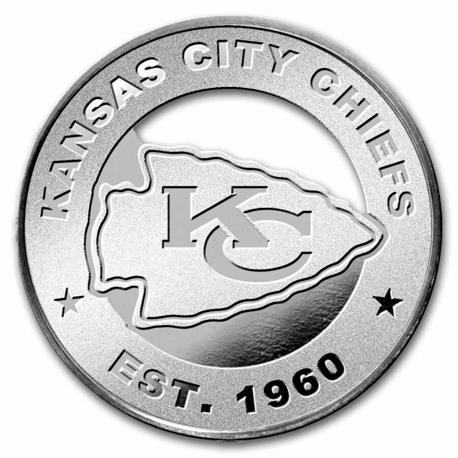 NFL Kansas City Chiefs 1 oz Silver Round