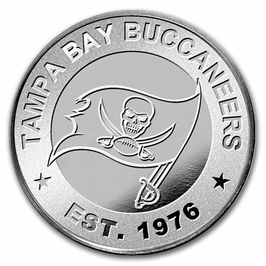 NFL Tampa Bay Buccaneers 1 oz Silver Round (w/Box)