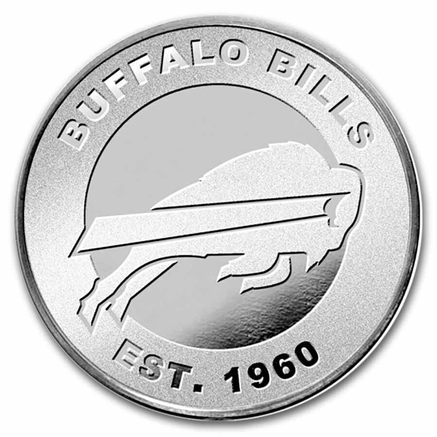 NFL Buffalo Bills 1 oz Silver Round (w/Box)
