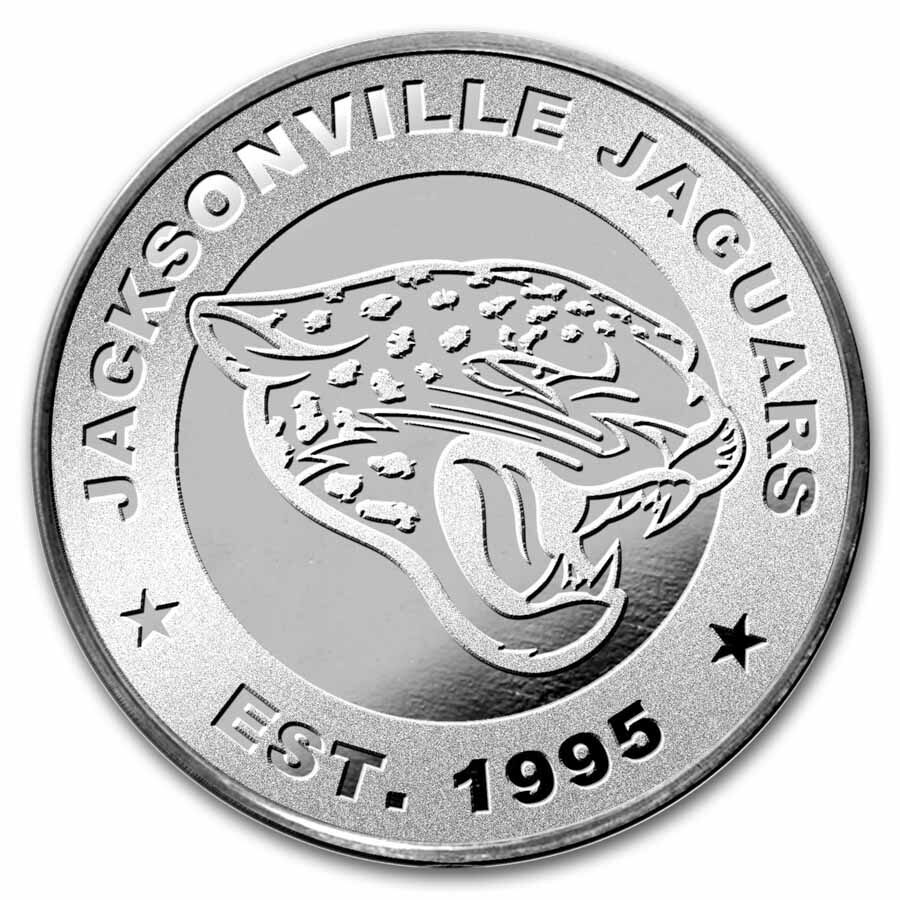 NFL Jacksonville Jaguars 1 oz Silver Round (w/Box)