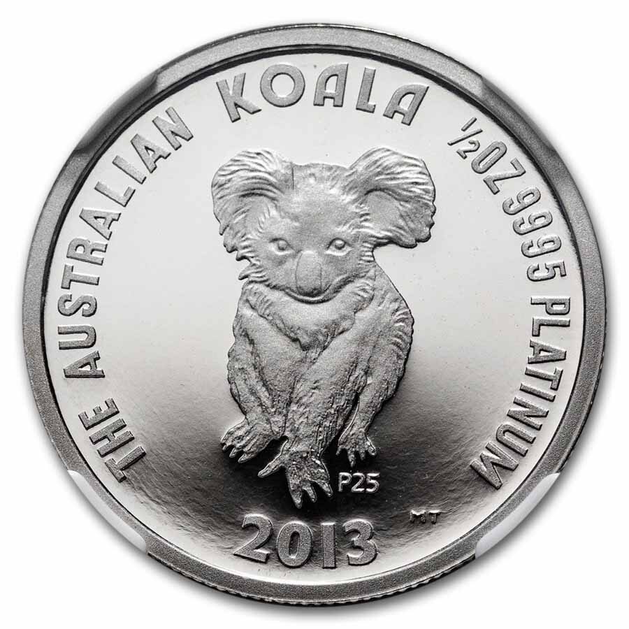 2013 Australia 1/2 oz Platinum Koala PF-70 NGC Ultra Cameo