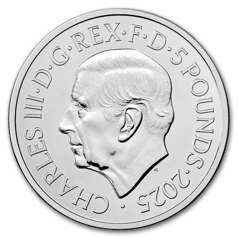 2025 Great Britain £5 Music Legends: Iron Maiden BU