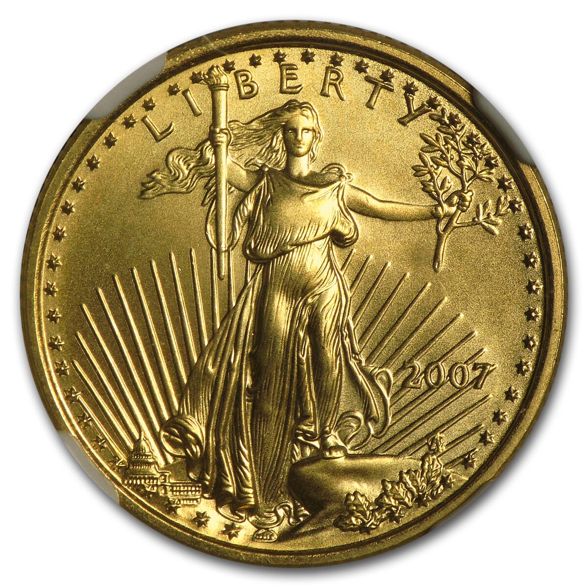 2007 1/4 oz American Gold Eagle MS-69 NGC