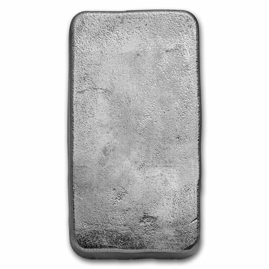 25 oz Cast-Poured Silver Bar - 9Fine Mint