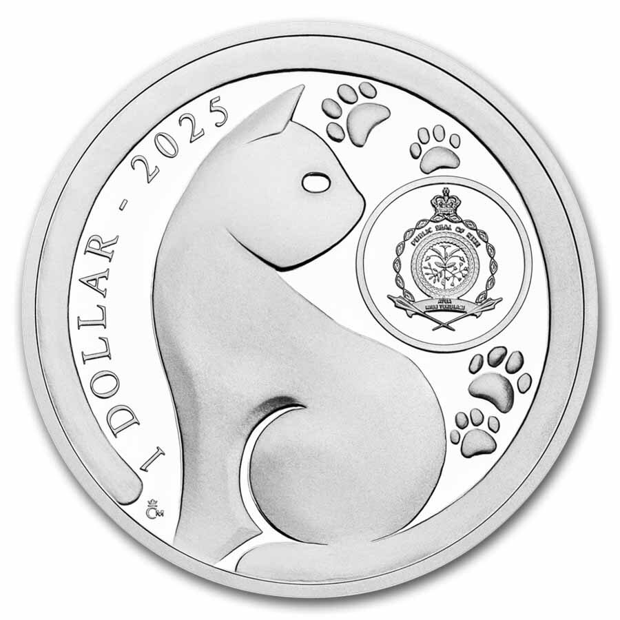 2025 Niue 1 oz Silver Proof Cat Breeds: Sphynx