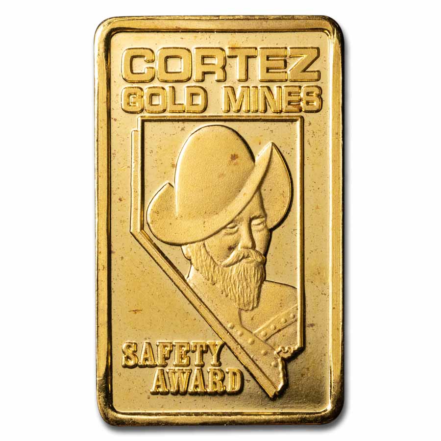 1/2 oz Gold Bar - Cortez Gold Mines Safety Award (NWTM)
