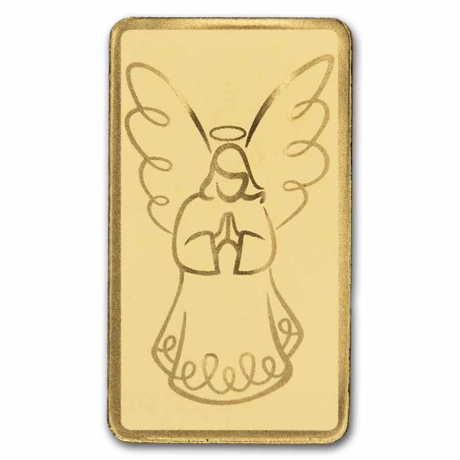 1/2 gram Gold Bar - Angel (w/Star of Bethlehem Card, In TEP)