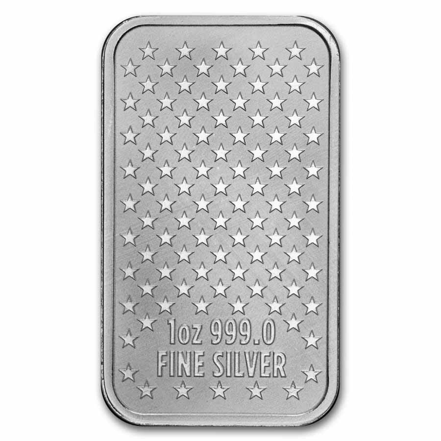1 oz Silver Bar - U.S. Betsy Ross Flag