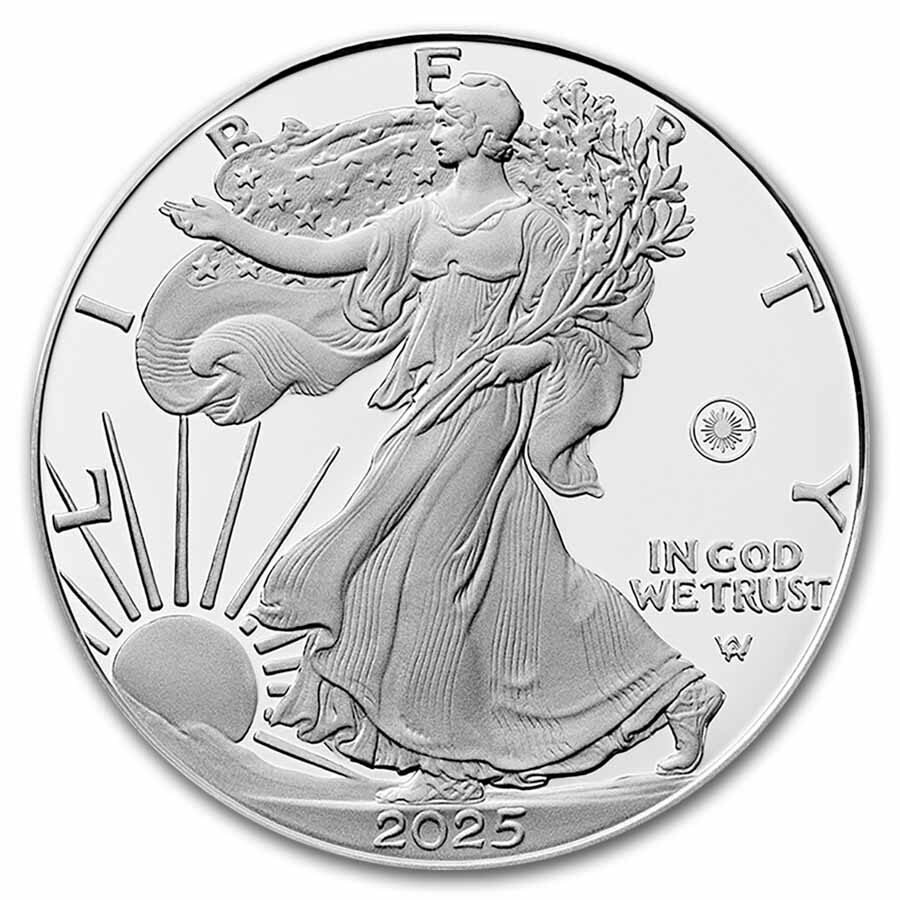 2025-W Proof Silver American Eagle PR-70 PCGS (Laser, FDI, Black)