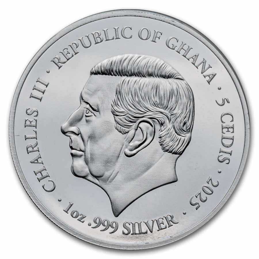 2025 Ghana 1 oz Ag Martyrdom of the 12 Apostles: Judas (Color)