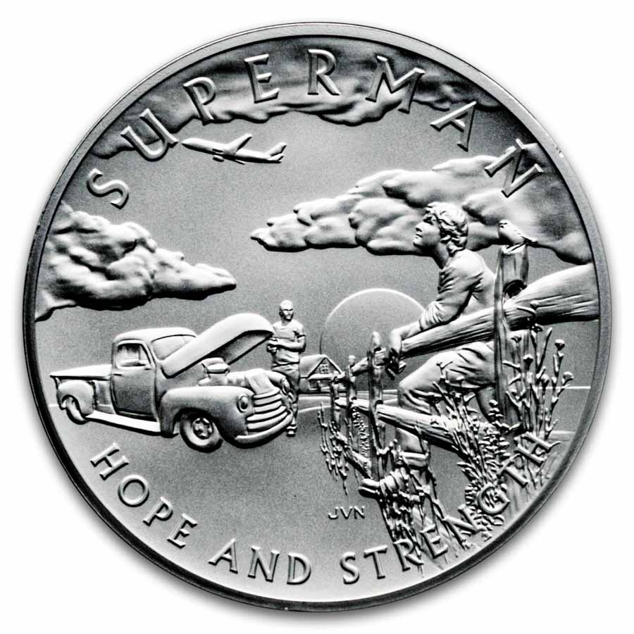 2025 2.5 oz Silver Comic Art Superman Medal (w/Box & COA)