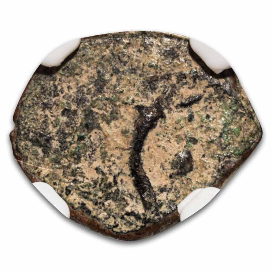 Judaea Widow's Mite Hasmonean Kings (135-37 BC) NGC Fine