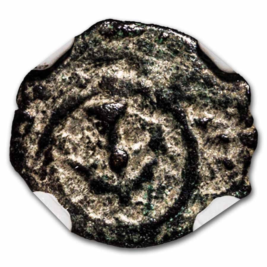 Judaea Widow's Mite Hasmonean Kings (135-37 BC) NGC CH Fine