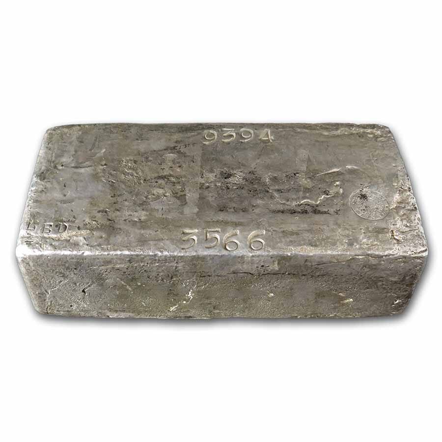939.40 oz Silver Bar - New York Assay Office (1951, #3566)
