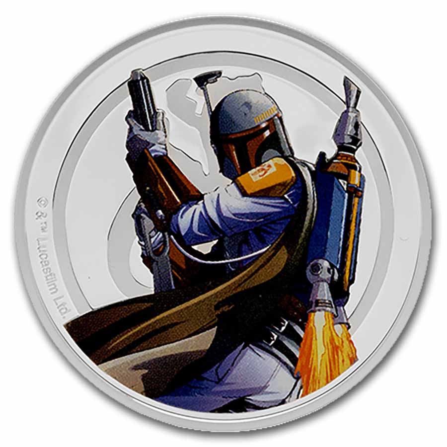 1 oz Silver Medallion - Star Wars: Han Solo vs Boba Fett