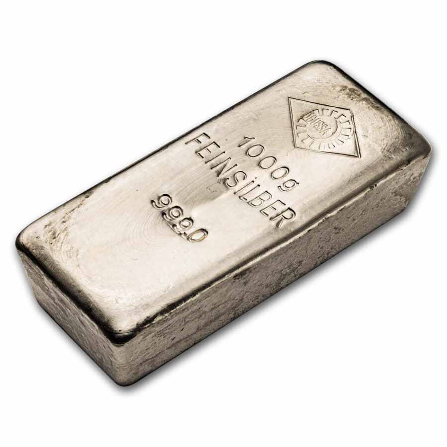 1 kilo Silver Bar - Ogussa (1000 Grams)