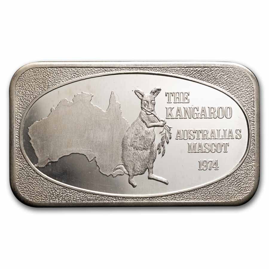 1 oz Silver Bar - The Kangaroo (U.S. Silver Corporation)