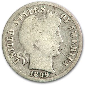 1899-S Barber Dime Good