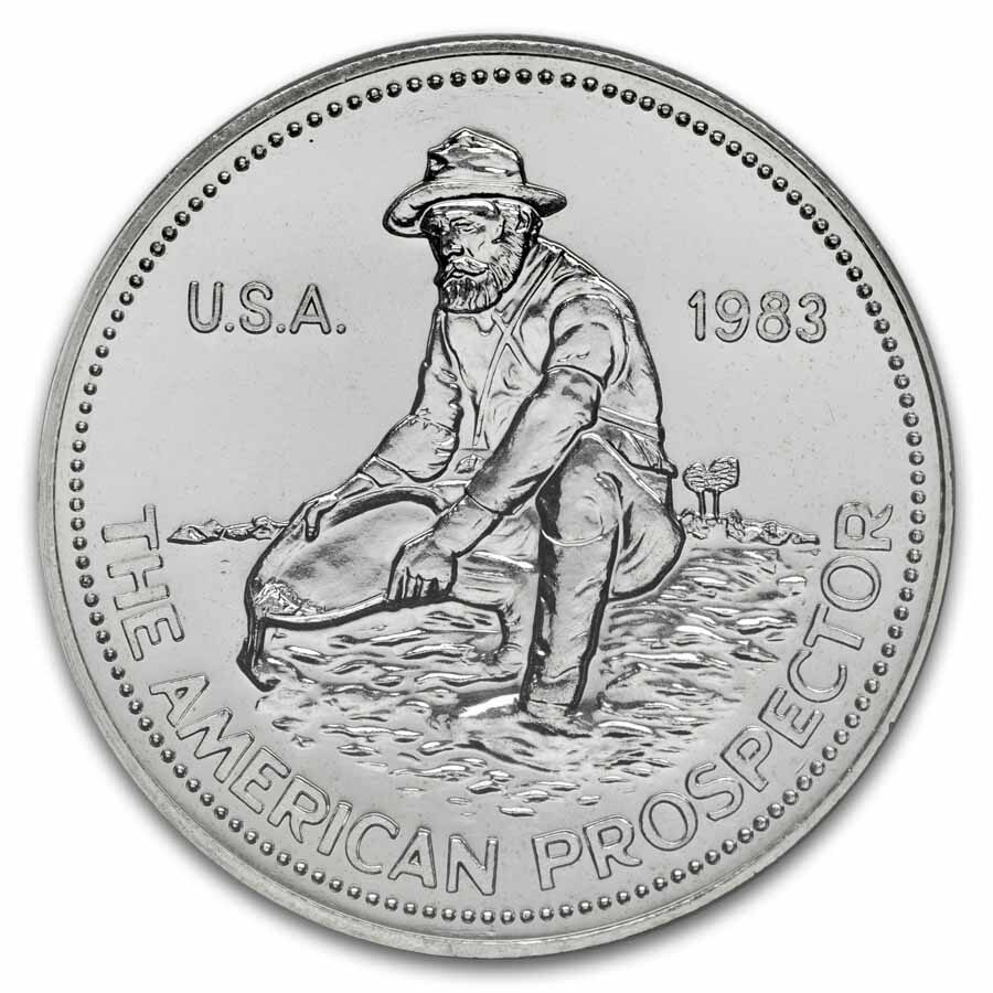 1983 1 oz Silver Round - Engelhard MS-69 PCGS ("E" Logo Reverse)
