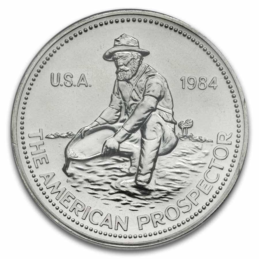 1984 1 oz Silver Round - Engelhard MS-68 PCGS ("E" Logo Reverse)