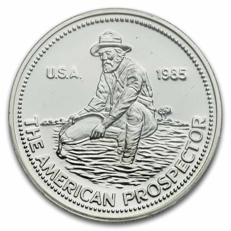 1985 1/2 oz Silver Round - Engelhard Prospector MS-69 PCGS