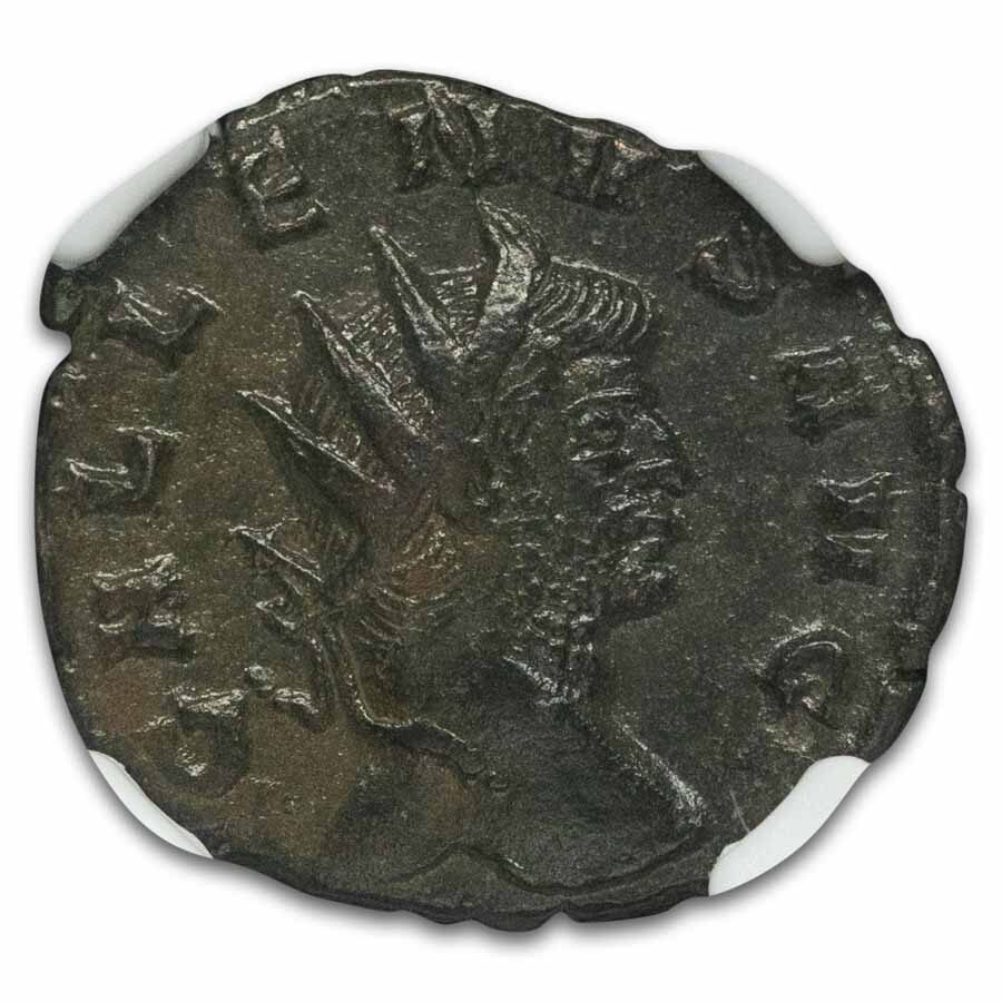 Roman Empire BI Dbl Denarius Gallienus (253-268 AD) CH XF NGC