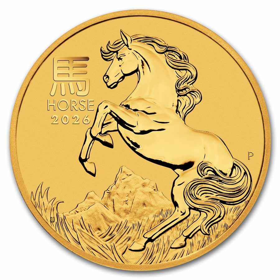 2026 Australia 1/4 oz Gold Lunar Horse MS-70 PCGS (FS Red Label)