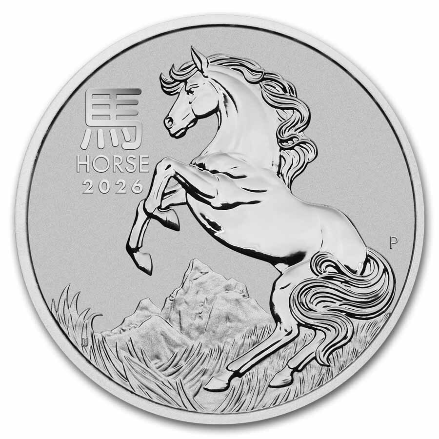 2026 AUS 1 oz Platinum Lunar Horse MS-70 PCGS (FDI, Red Label)