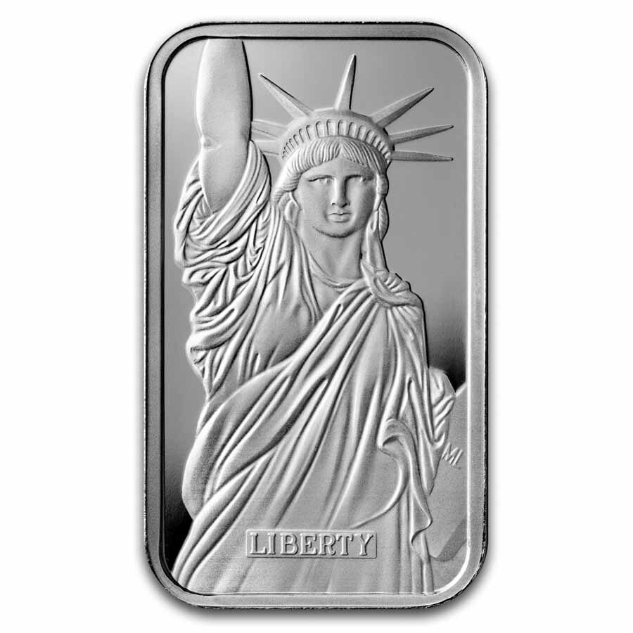 16 oz (1, 5 & 10) Silver Bar Set - Revived Engelhard Liberty Bars
