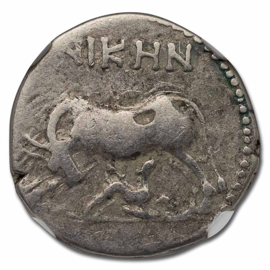 Illyria, Apollonia AR Drachm (2nd-1st Cent. BC) Fine NGC