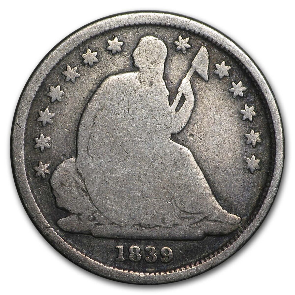 1839-O Liberty Seated Dime Good