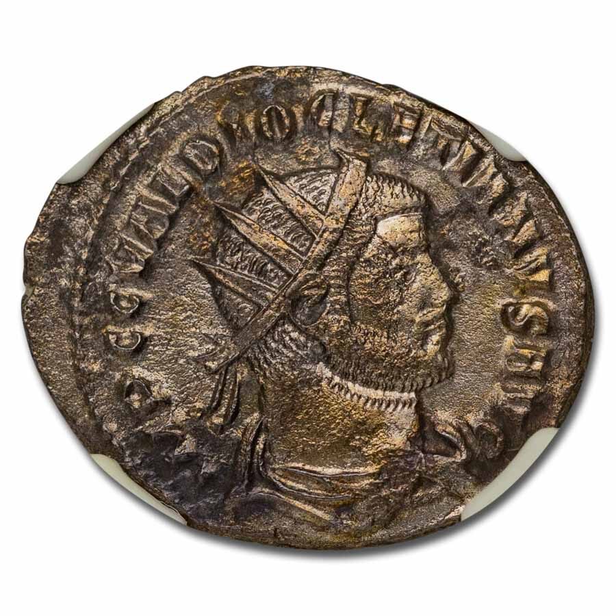 Roman Silvered Aurelianianus Diocletian 284-305 AD VF NGC