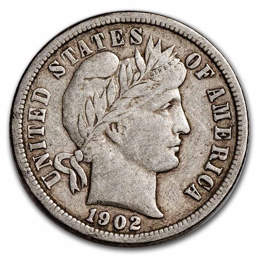 1902-O Barber Dime VF