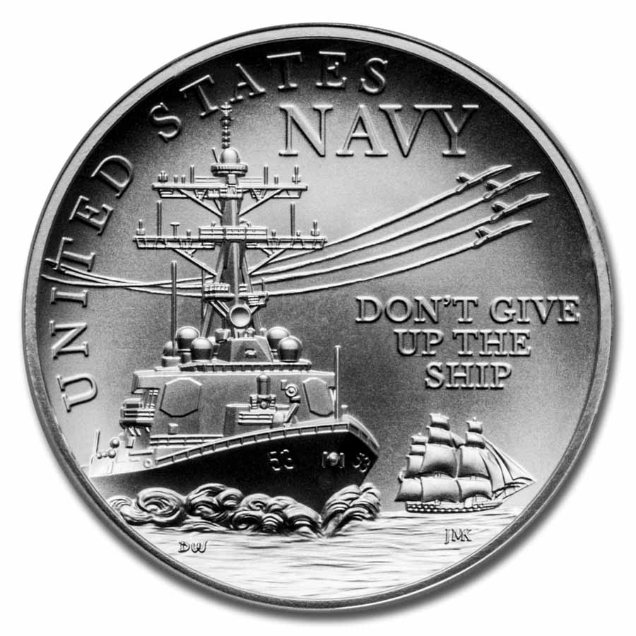 (2022) 2.5 oz Silver U.S. Navy Medal MS-69 NGC
