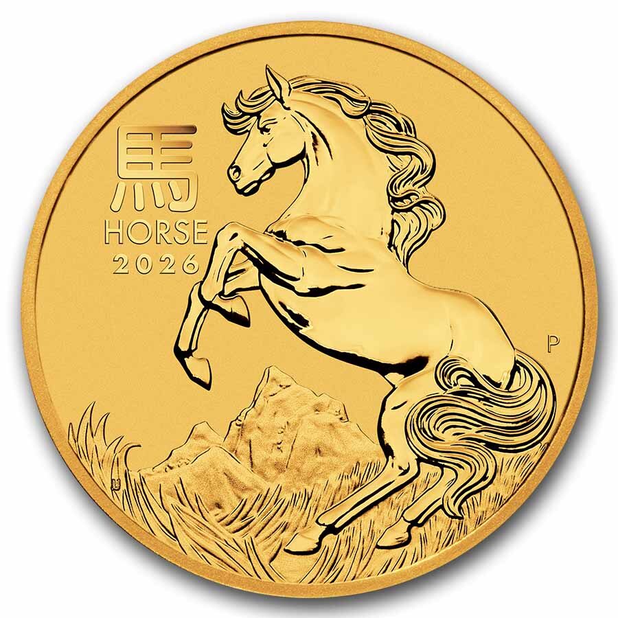 2026 Australia 2 oz Gold Lunar Horse MS-70 PCGS (FS, Red Label)