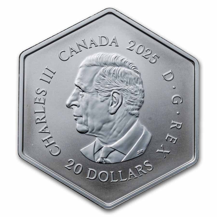 2025 Canada 1 oz Silver $20 Emerald Snowflake (Box/COA)