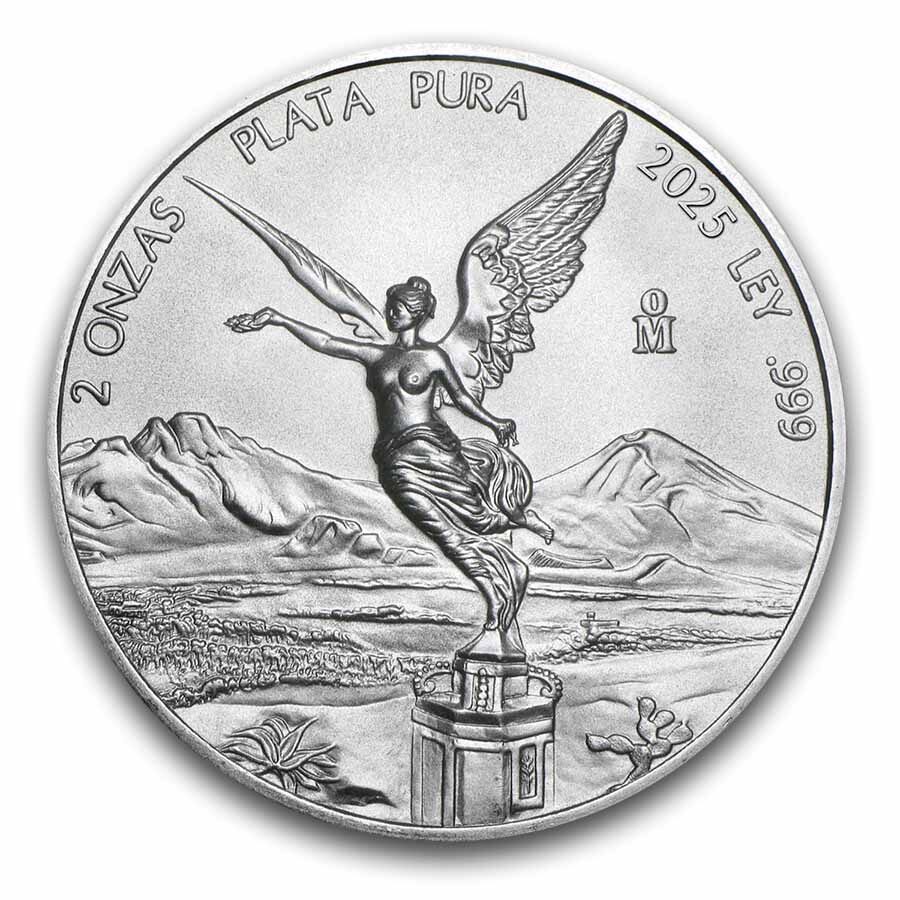 2025 Mexico 2 oz Silver Libertad MS-70 PCGS (First Day Issue)