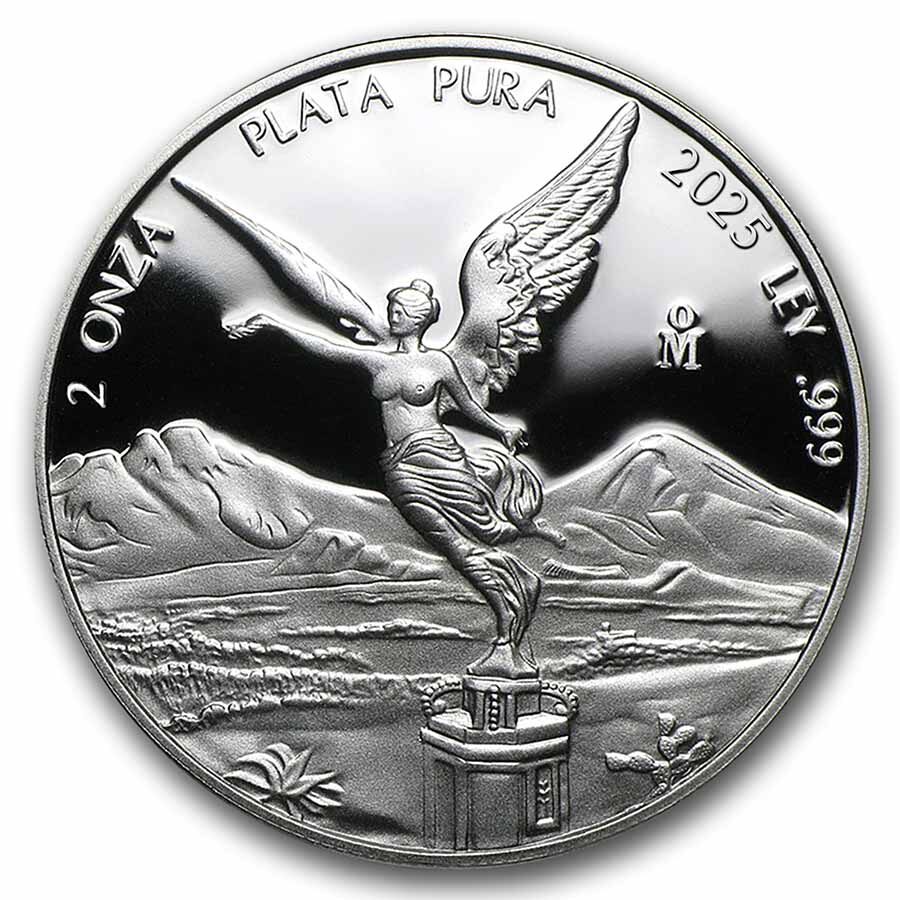 2025 Mexico 2 oz Silver Proof Libertad PR-70 PCGS (FDI)