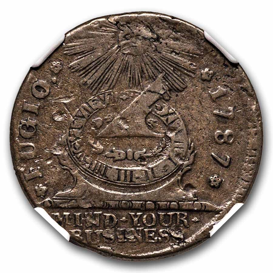 1787 Fugio Cent 4 Cinquefoil XF Details NGC
