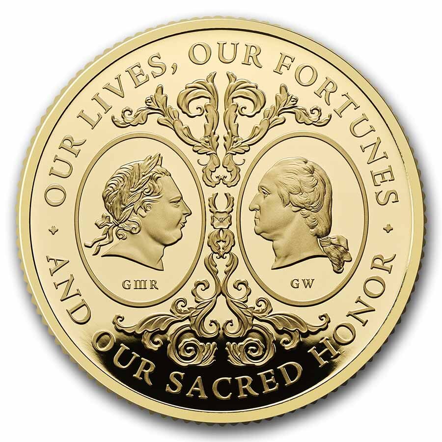 2025 Great Britain The Two Georges 1 oz Gold Prf (Box & COA)