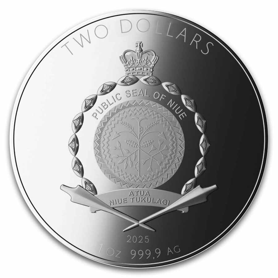 2025 Niue 1 oz Silver Moving Squirrels (In Blister Pack & COA)