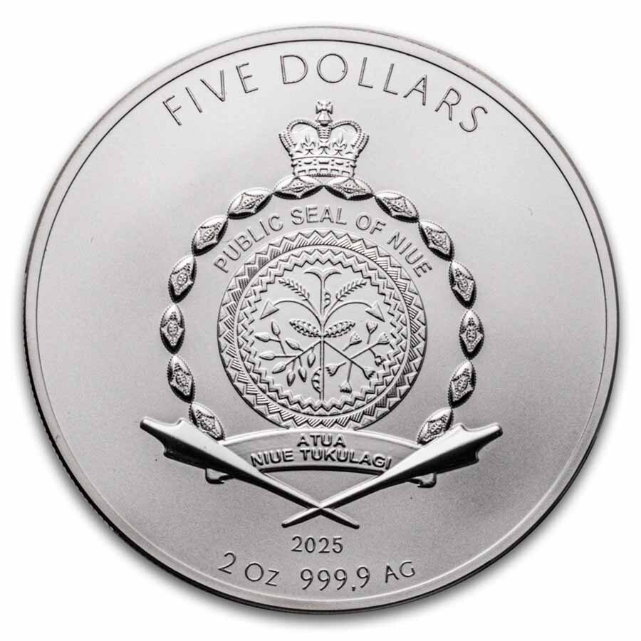 2025 Niue 2 oz Silver Ultra High Relief Phoenix & Dragon Proof